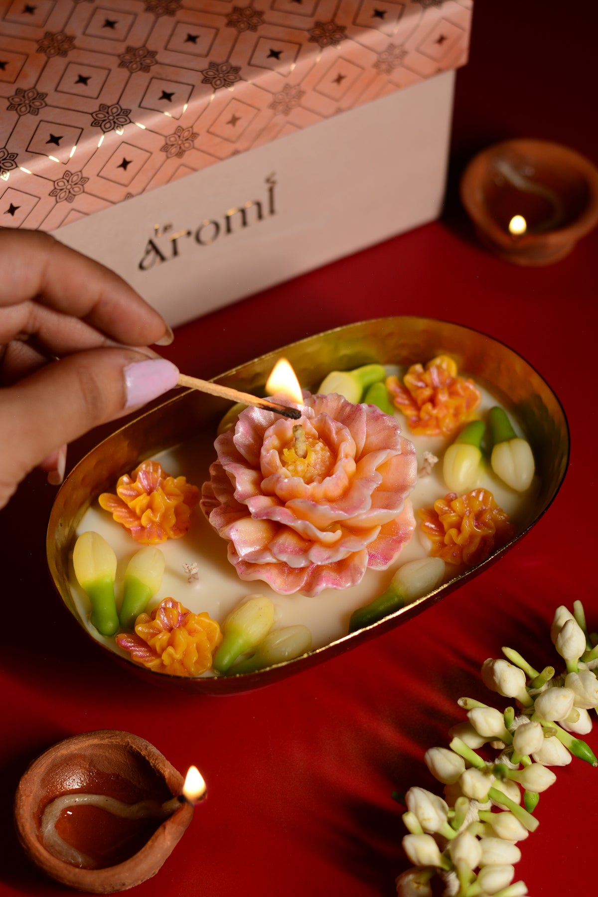 Phool Urli Candle