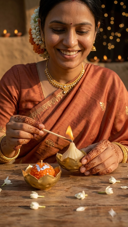 Prasad Diya Candles