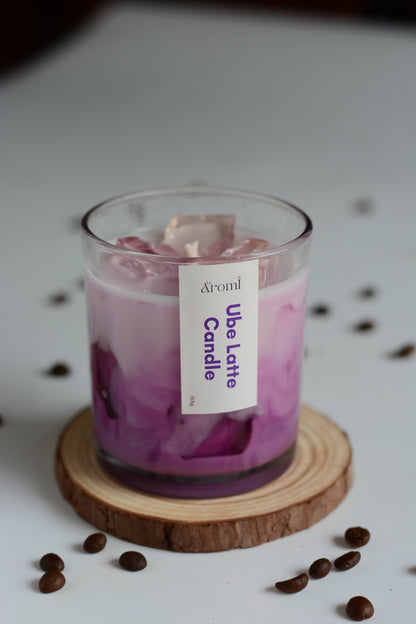 Ube Latte candle