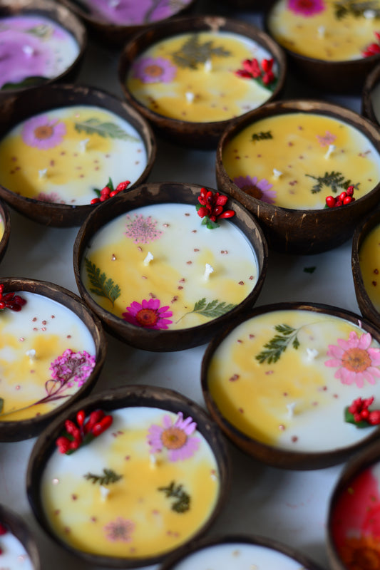 Coconut Shell Candle