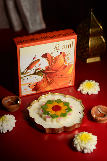 Rangoli Urli Candle